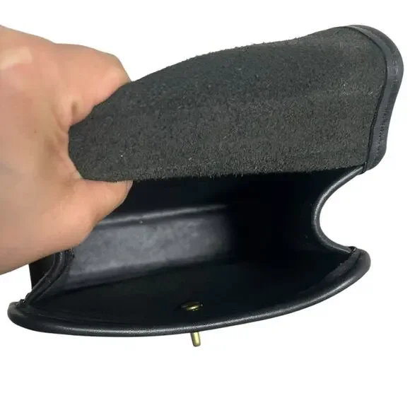 Vintage Coach Black Leather Regina 9985 Top Handle Bag